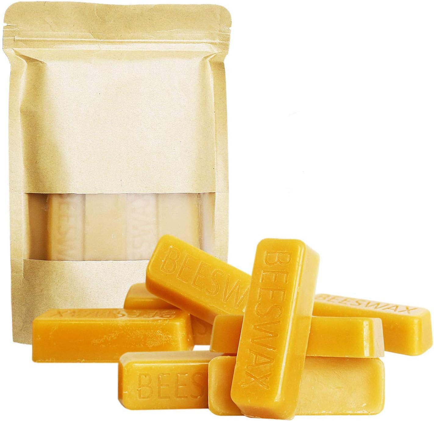 (8) 1oz Yellow Beeswax Bars - Package of (8) 1oz Bars (8oz) - Cosmetic Grade