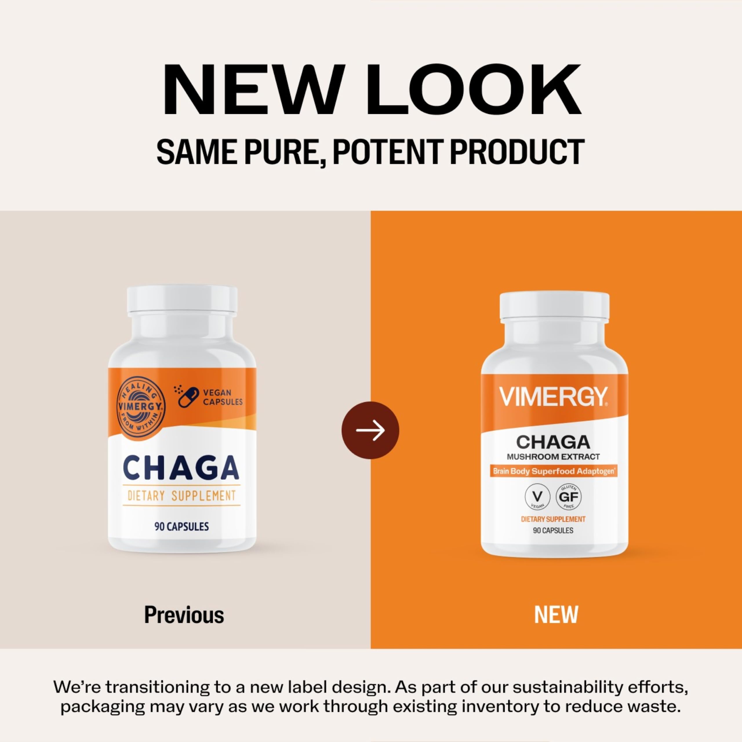 Chaga Mushroom Capsules, Brain Body Superfood Adaptogen*, 1 Month Supply — Amazon image 5