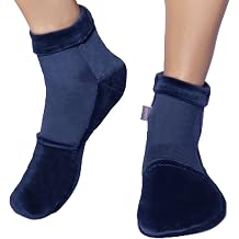 ICEHOF Cooling Socks with 4 Cooling Accumulators - Soft Fabric / 1 Pair with Cooling Pads Gel Cold Therapy for Feet Toes Chemotherapy