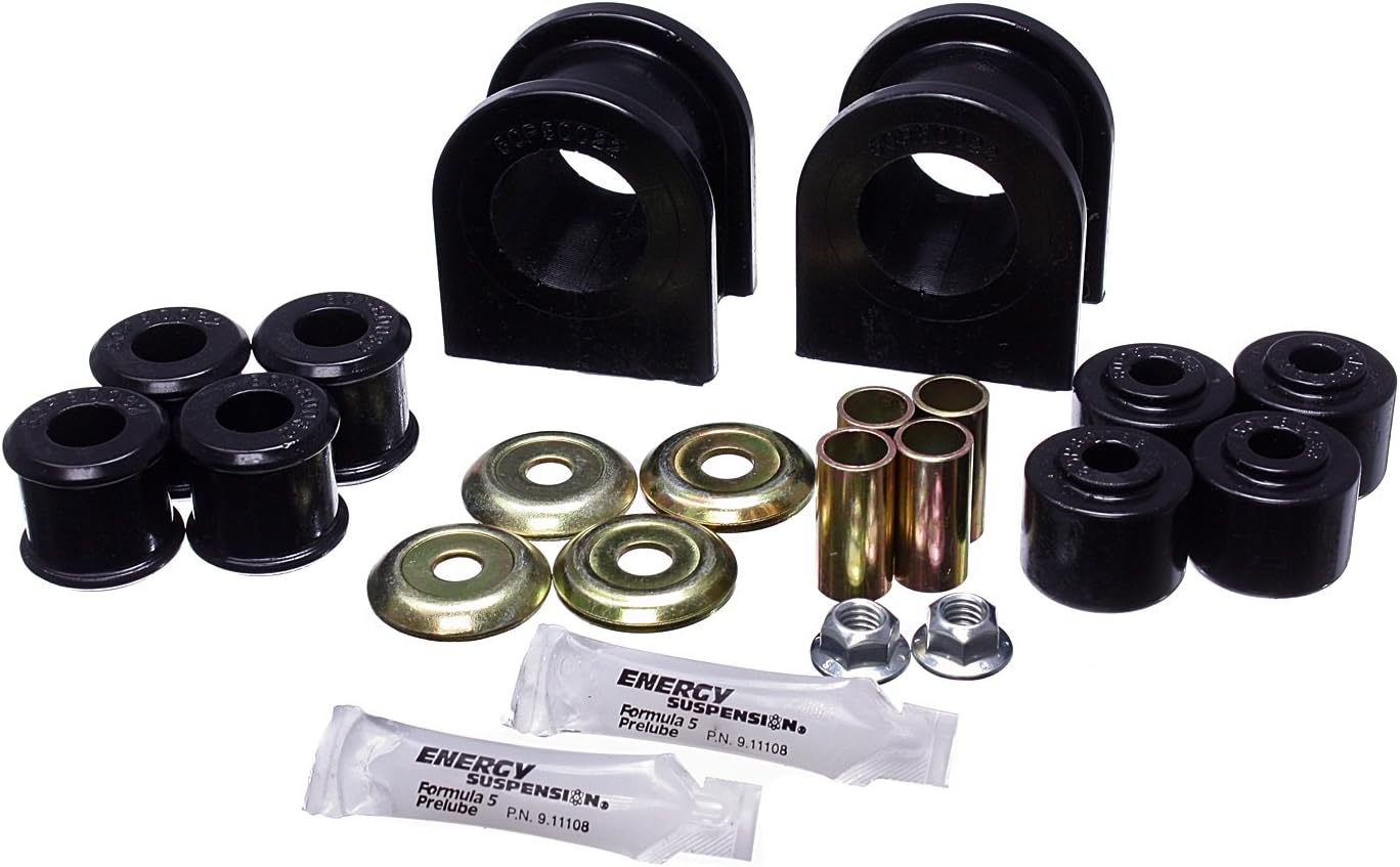 ENERGY SUSPN Rear Sway Bar Bushing Set Cls A Motorhome, Black