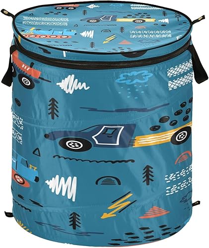 Hamper Decorativos collapsible dirty clothes hamper for dorm Colorful Toy Cars,bolsas para lavanderia