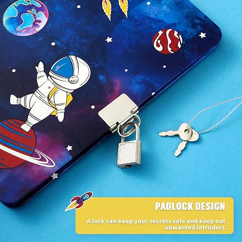 Miniatura 3 de Diario Luminoso para Niños de WERNNSAI, Diario Secreto con Cerradura y Llaves, Cuaderno de Diario para Niños, Regalo de Cumpleaños y Navidad para