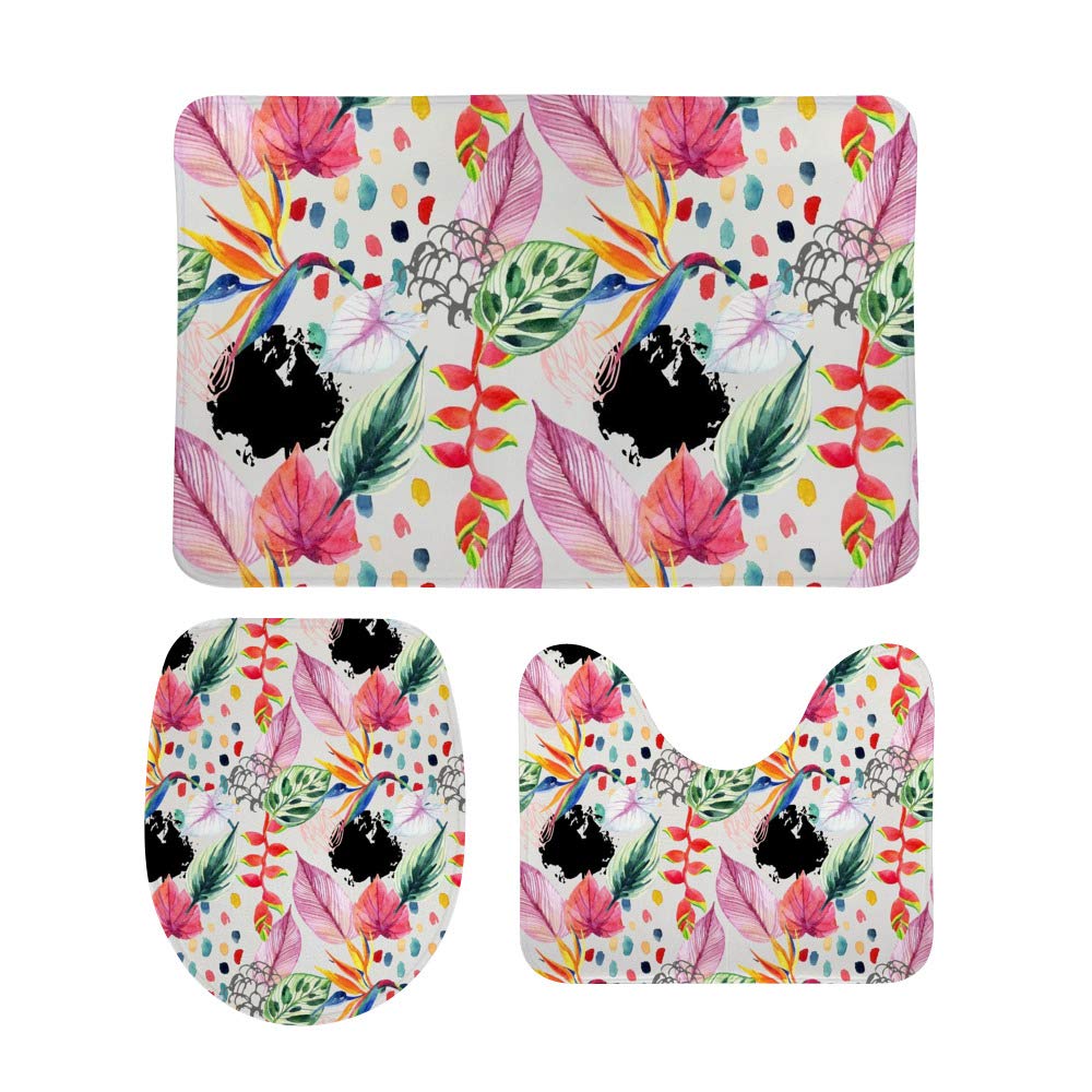 Tapis de bain antidérapants lot de 3 tapis absorbant l'eau intérieur extérieur porche