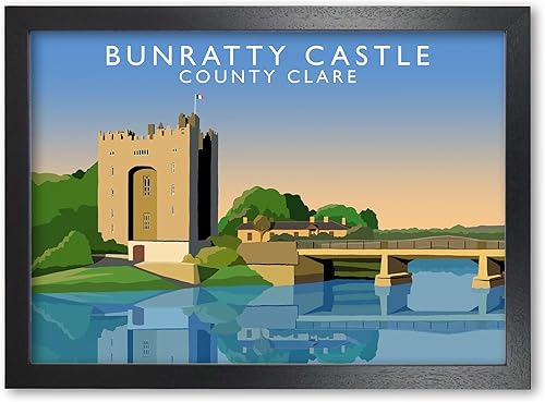 Miniatura 3 de Impresión del castillo de Bunratty, póster de viaje del condado de Clare, póster del castillo de Bunratty, foto del castillo de Bunratty, colgante