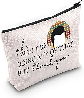Funny David Rose Cosmetic Make Up Bag David Rose Fans Gift I Won't Be Doing Any Of That But Thank You Makeup Zipper Pouch Bag(I Won't Be Doing)