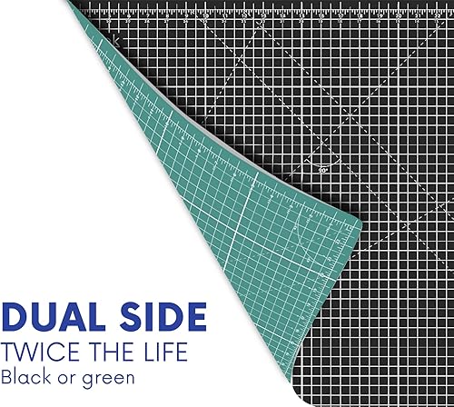 Miniatura 3 de Proartek Drafting PK00009 Modelo GBM3042 Series - Alfombrilla de corte profesional de 30 x 42 pulgadas doble cara verdenegro autorreparable para