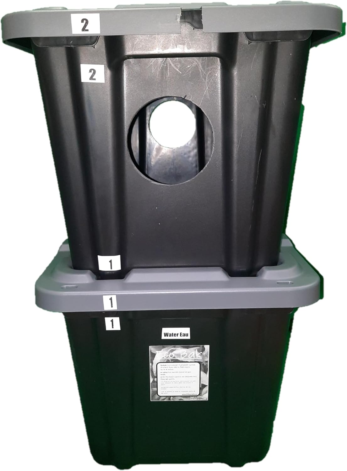 Hydroponic System for Fast Seed Germination EcoBak | Space-Saving, Economical Design for Microgreens and Small Plants