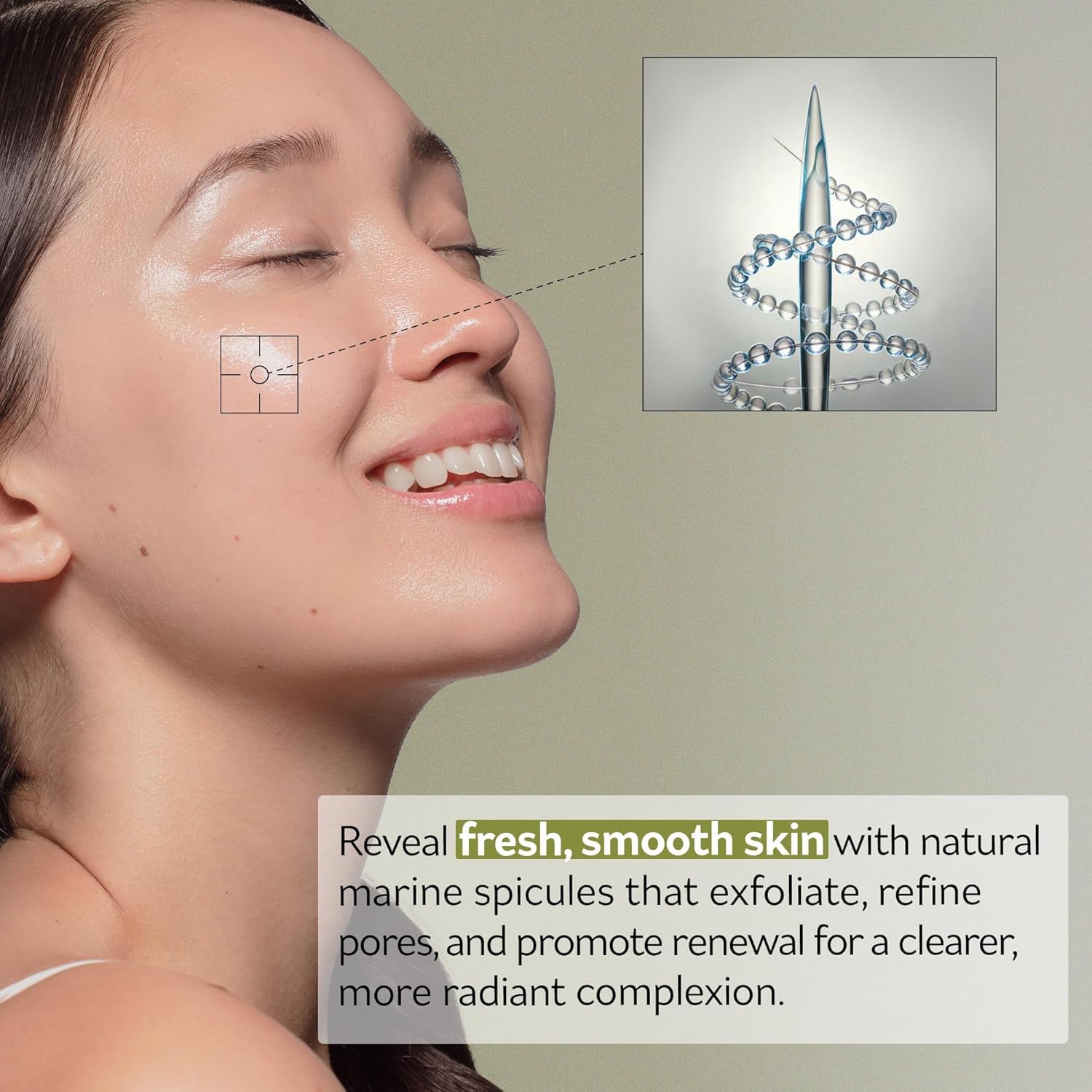 PESTLO Spicule Reborn Exfoliating Peeling Mask for Korean Glass Skin – Natural Marine Spicules, Green Tea & Wormwood for Gentle Exfoliation, Pore Care, Hydration & Radiant Skin, 4.23 oz (120ml) - Image 2