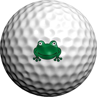 Golfdotz - USGA Rule Conforming Novelty Golf Ball Markers, Golf Ball Stickers for Marking Balls, No More Smearing from Stamps, Gifts for Golfers, Dads, and Retirees, (CreaturesCollection; 18-32 Count)