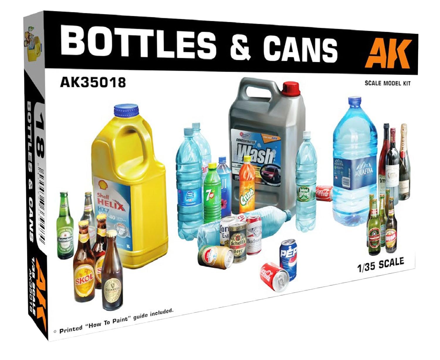 Ak Interactive Ak35018 Bottles & Cans 1/35