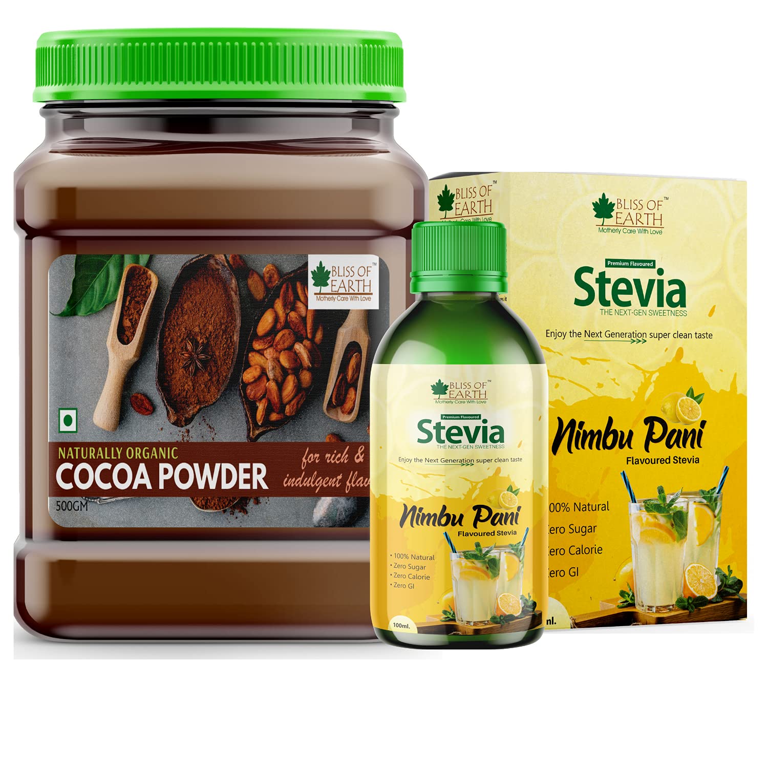 Buy Bliss of Earth Combo of 500gm Alkalized Dark Cocoa Powder for