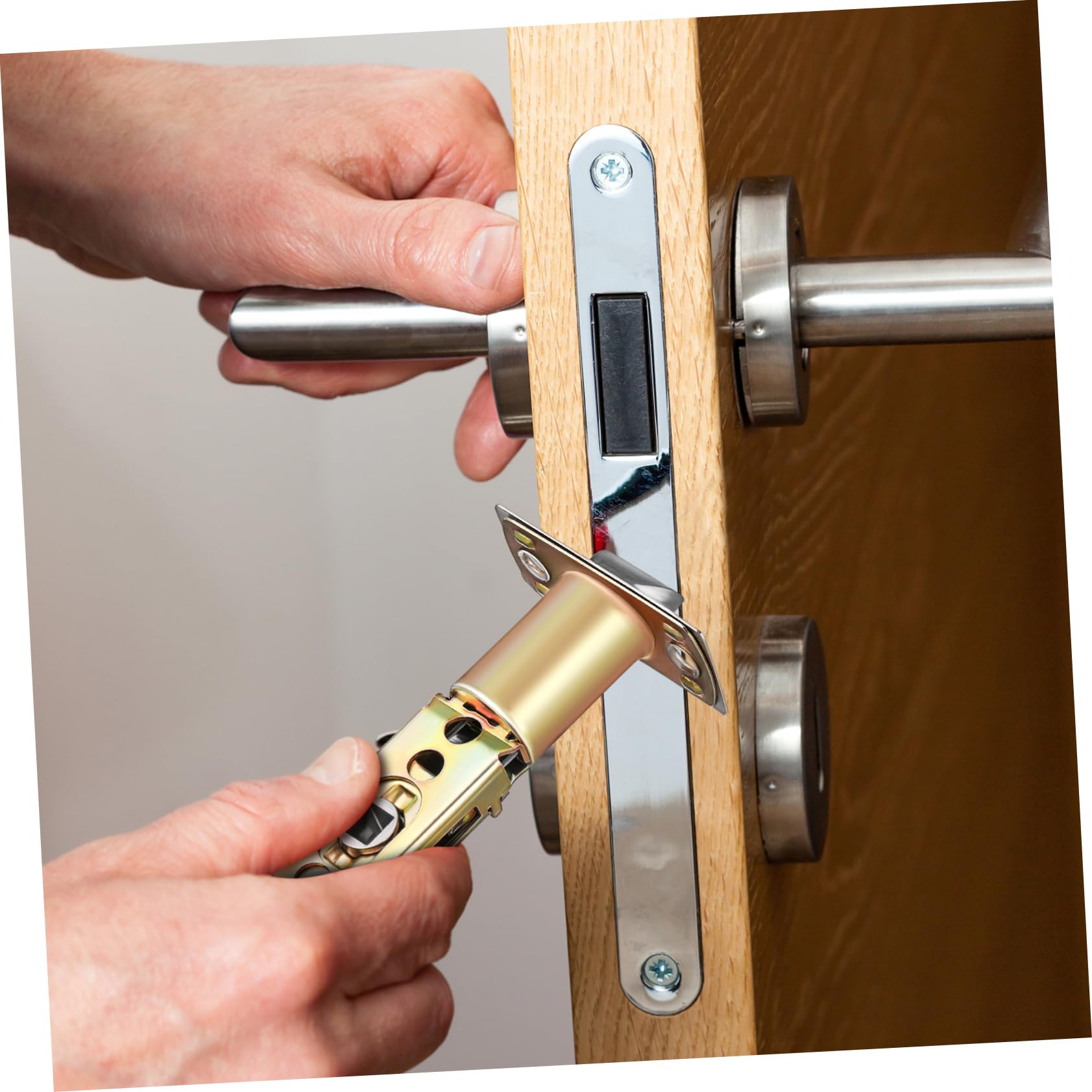 ORFOFE Door Lock Parts Interior Front Door Latch 45° Angle