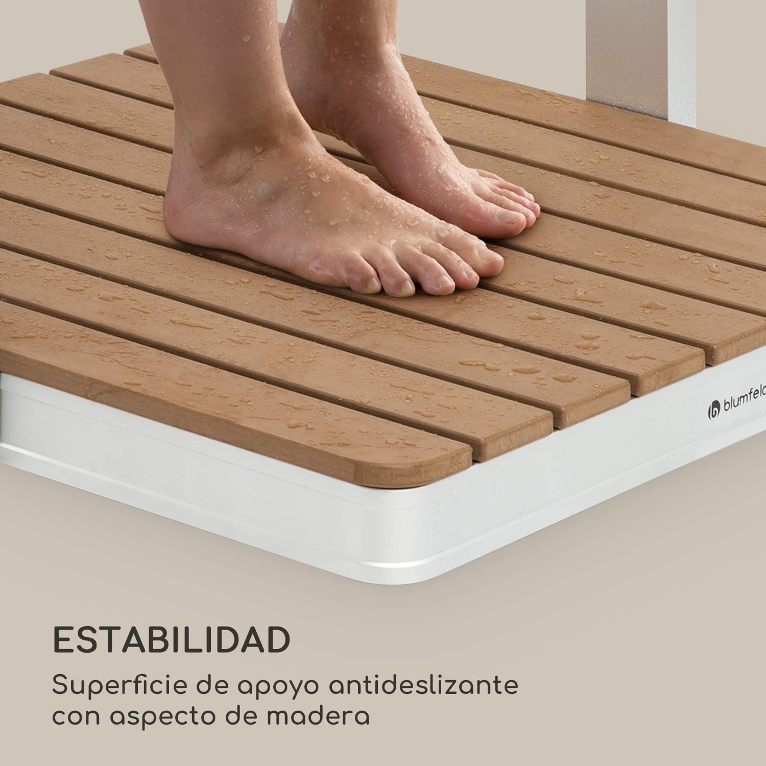 blumfeldt Kit de Ducha Portatil Exterior, Duchas para Camping y Jardín, Alcachofa Regulable, Kit de Ducha Exterior de Aluminio, Resistente Agua y Rayos UV para Piscina, SPA, Deporte y Jardinería