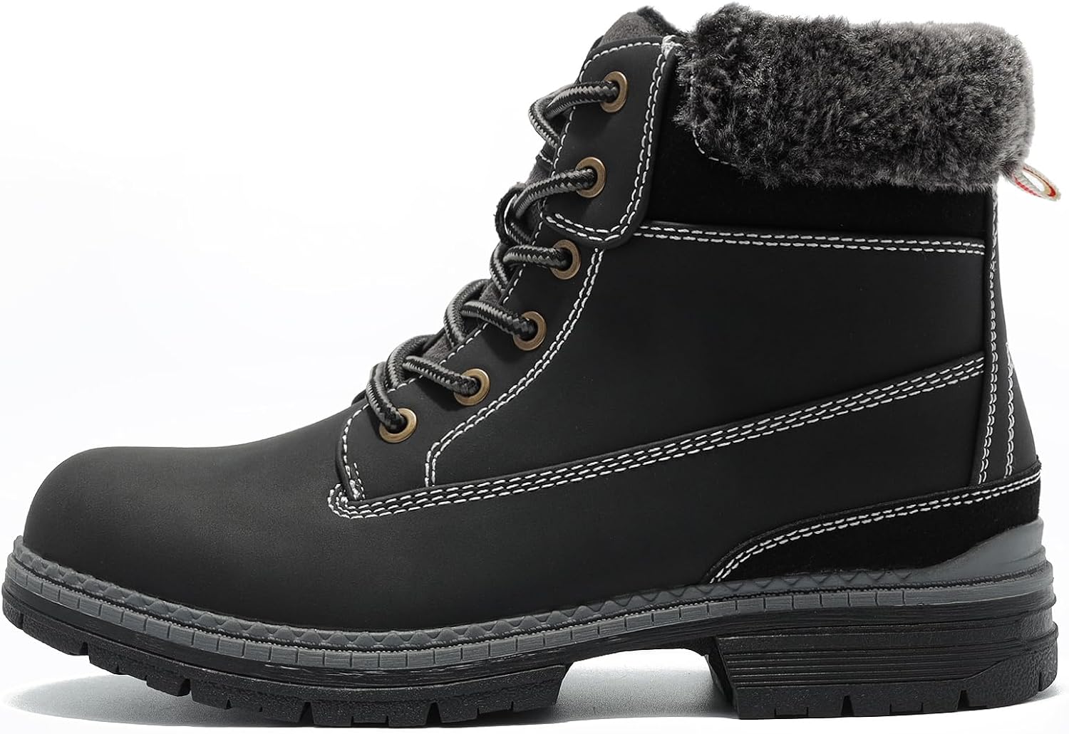 COTTIMO Womens Hiking Snow Winter Boots- Ladies Casual Outdoor Lightweight Ankle Boots Work Backpacking Lace up Fur Lined Walking Trekking Shoes - Image 2