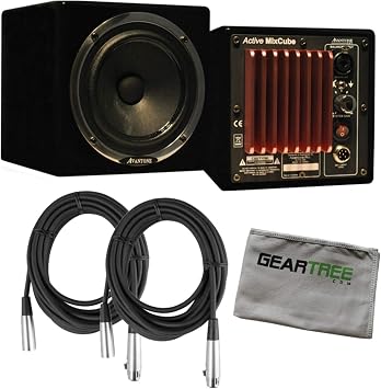 Avantone AB Powered MixCube 68W each Pair Black w/Cloth and 2 Cables