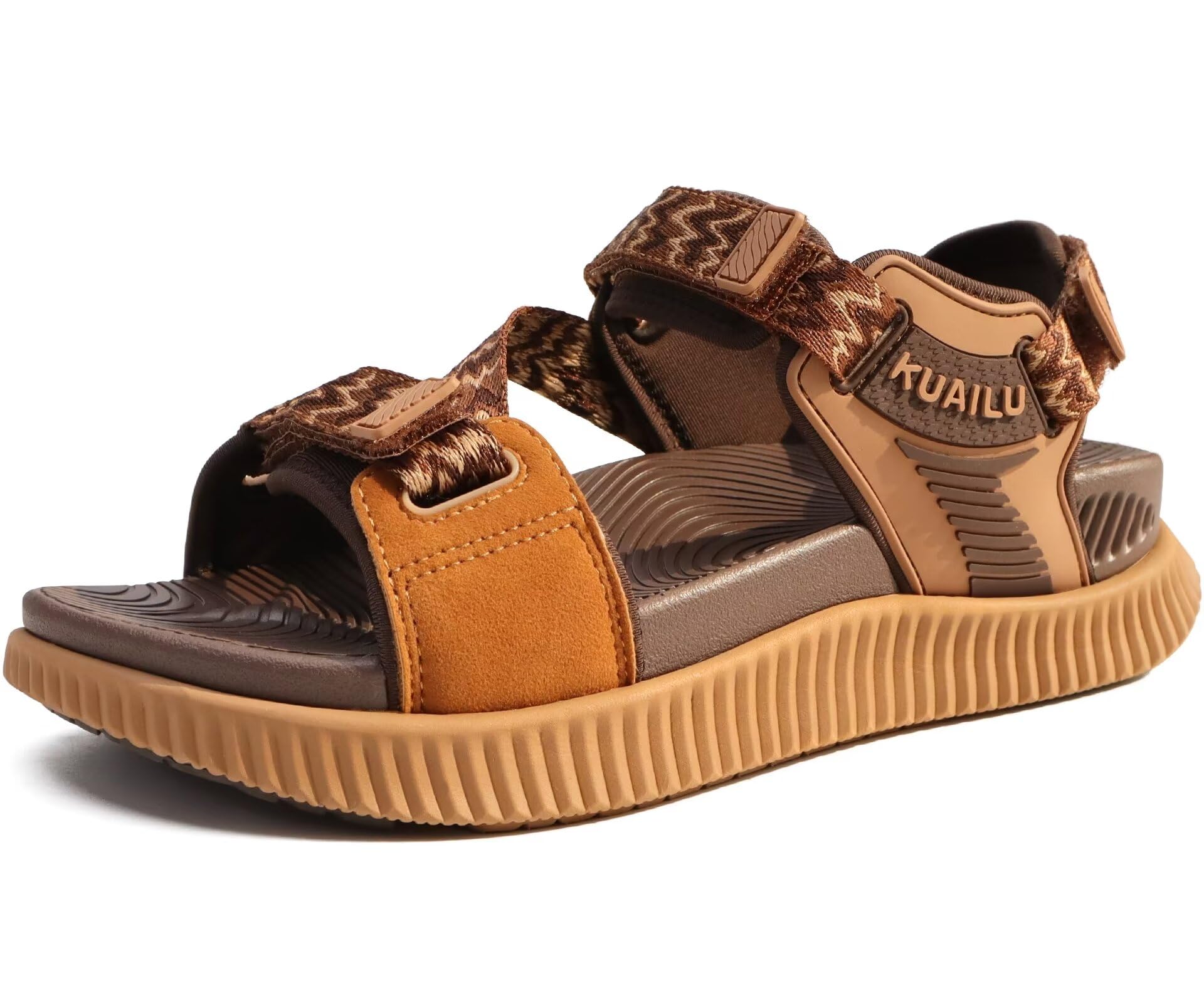 KuaiLu Womens Orthopedic Walking Sandals Arch Support Recovery Sport Outdoor Hiking Water Sandles Thick Athletic Cushion Comfortable Plantar Fasciitis