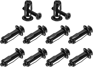 M METERXITY 10-Pack M4 x 20 Hollow Door Dowel, Petal Expansion Nut For Hollow Wall/Aluminum Plate/Steel Tube/Iron Plate/Plastic Panel[Black]