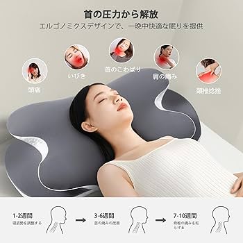 Amazon｜JINXIA 枕 安眠 低反発 まくら 首が痛くならない