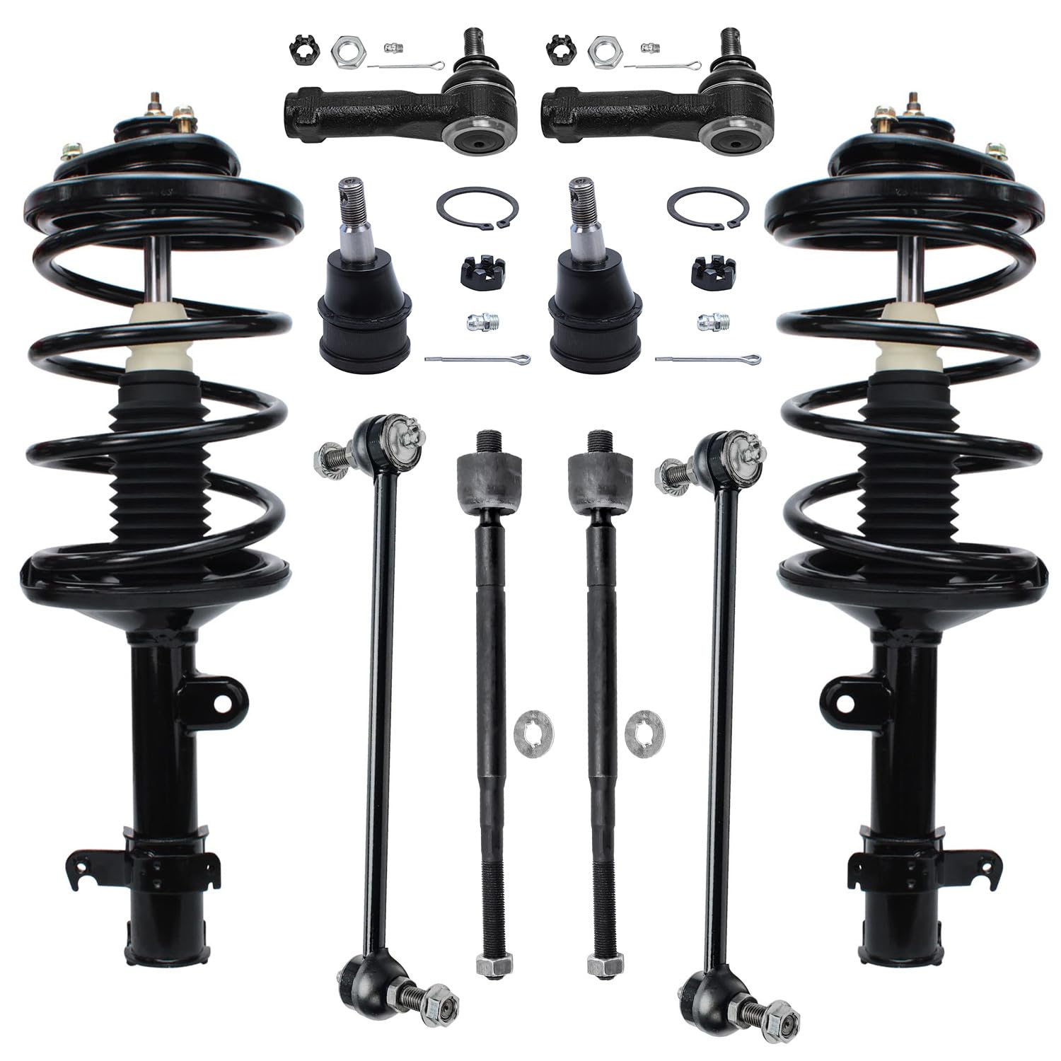 Detroit Axle - Front 10pc Struts Kit for 02-04 Honda Odyssey