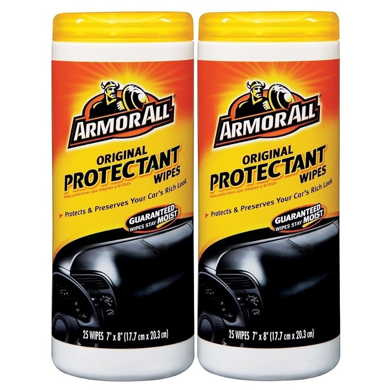 Armor All Lenços Umedecidos Protetores para Carro Original, 25 unidades, Pacote com 2