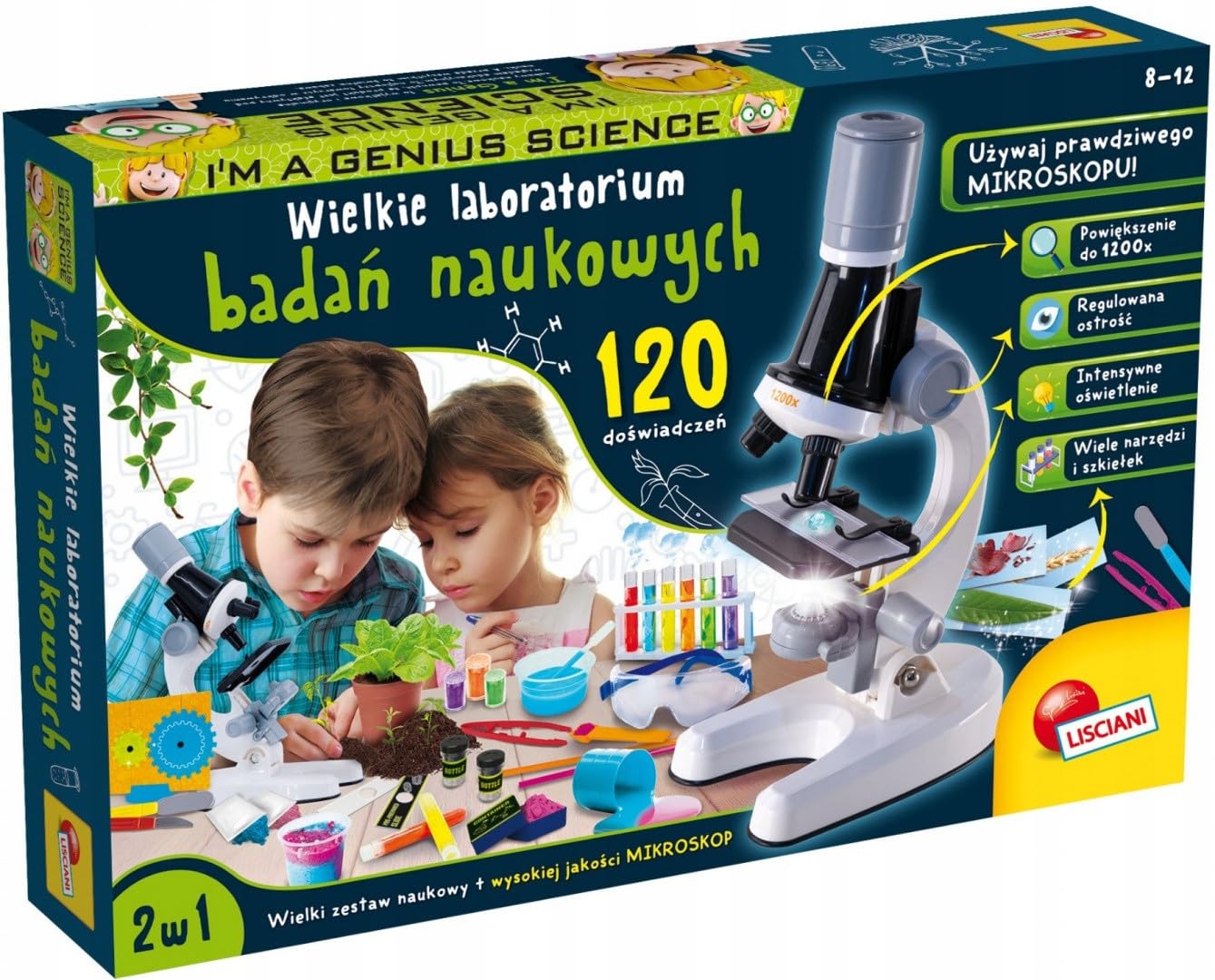 Liscianigiochi I’m A Genius Wissenschaft Im Dunkeln – Experimentierset Mit Leuchtenden Kugeln & Schleim