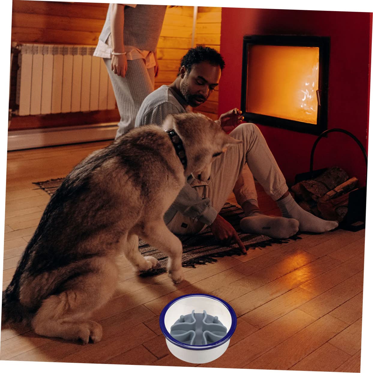 YARNOW 3piezas Comedero Lento para Perros Insertable De Tazón Antideslizante para Alimentación De Mascotas Compatible Comida Seca y Húmeda Mediano