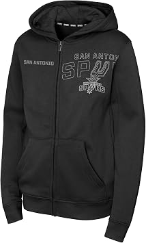 NBA San Antonio Spurs Black Full Zip Hoodie