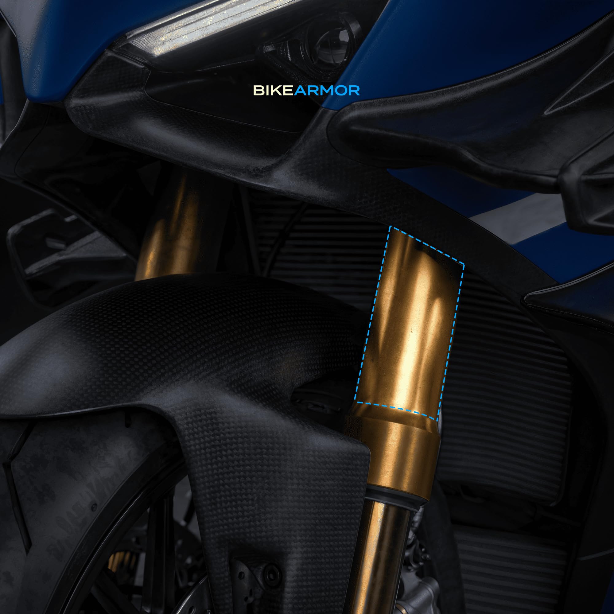 Pellicola Protettiva PPF Moto - Kit Universale Forcelle – Antigraffio Antisasso – Protezione Invisibile – Self Healing – Idrorepellente – Rimovibile Senza Residui – Installazione Fai da Te