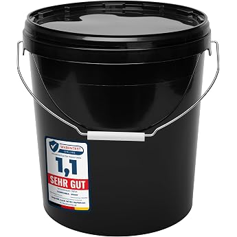 Garronda GD-0104 30L with Metal Handle 1 Piece Bucket with Lid Black