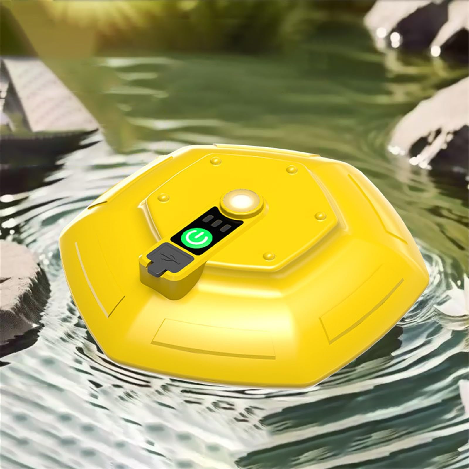 Aerator for Fish - Floating USB Rechargeable Electric Aerator Pump - Waterproof Electric Floating for Bait Bucket, for Outdoor Saltwater River Lake Pond Boat Shore Tank Aquarium (3PC)