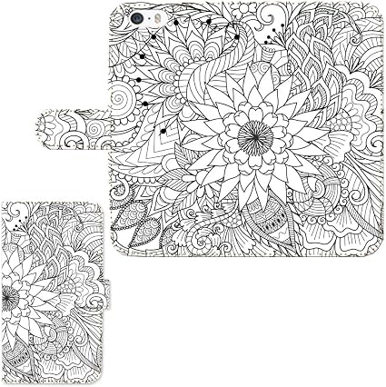 Amazon Co Jp F 05j Arrows Be Ana Lyn オリジナル専用手帳型スマートフォンカバーイラスト 線描の花 グラフィック 完全受注生産国内生産品 家電 カメラ