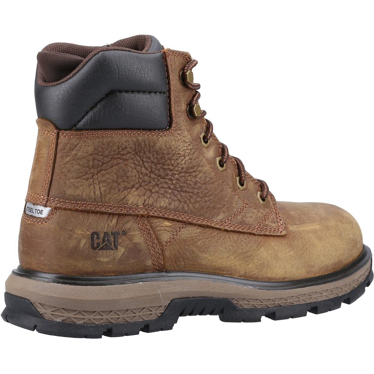 Caterpillar Male Exposition Safety Boot, Brown, 11
