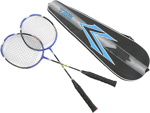 2Pcs Badminton Rackets Set for Outdoor Backyard Games Recreational Game Beginners Badminton Racket Carbon Alloy Ultra Light Sports Accessory for