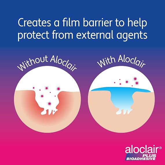 Aloclair Plus Bioadhesive Gel 8ml | Mouth ulcers and small oral lesions, Up to 12+ hours protection, No-touch application, Adults and children 4 years+