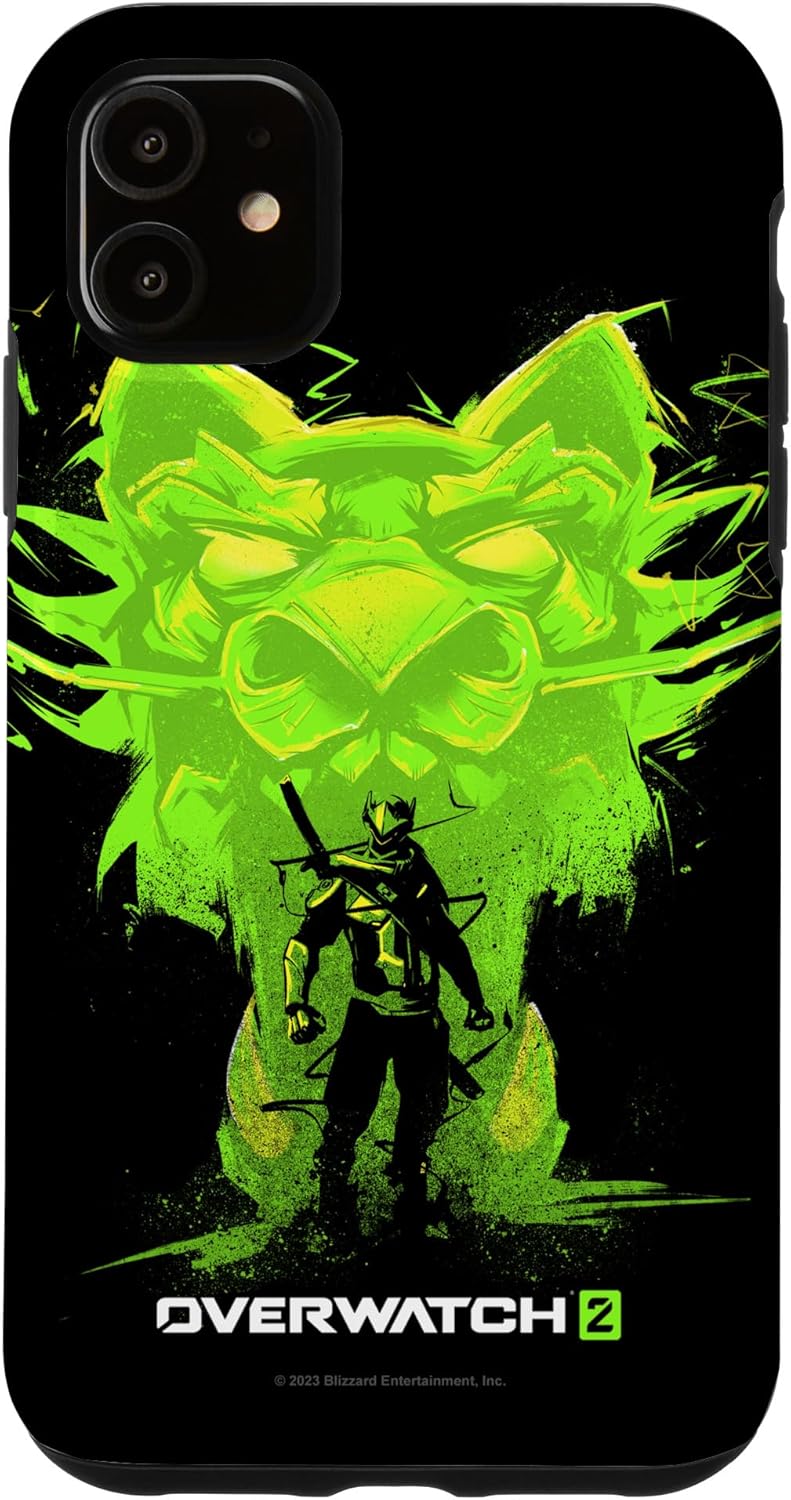 iPhone 13 Overwatch 2 Genji Green Dragon Damage Hero Portrait Case