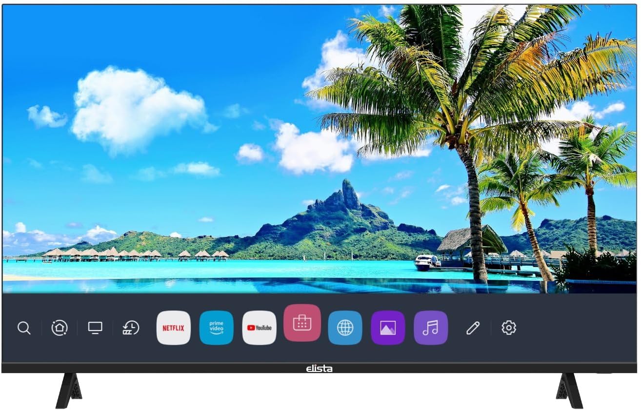 Elista 43 inch Smart LED TV, FHD Picture, (108 CM) B43FHD1EKC, HDMI ARC, Bezel-less Design, Android 11, Dolby Audio, Screen Sharing, Anti-glare screen, 8GB in-built memory, Optical audio out