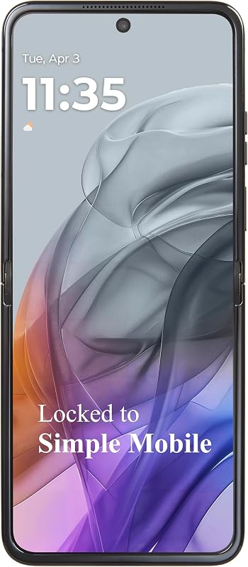 total wireless Motorola Razr 5G (2024) Locked Prepaid Smartphone, 256GB, Gray - Includes $55 Unlimited Talk, Text, & Data 30-Day Plan Upon Activation