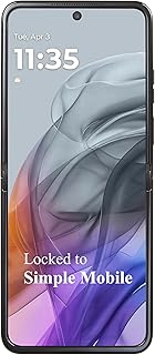 total wireless Motorola Razr 5G (2024) Locked Prepaid Smartphone, 256GB, Gray - Includes $55 Unlimited Talk, Text, & Data 30-Day Plan Upon Activation