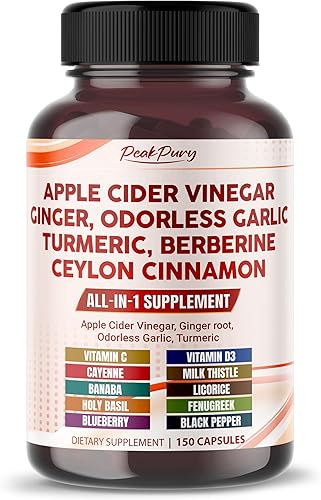 Vinagre de sidra de manzana Jengibre Ajo Inodoro Cúrcuma Berberina