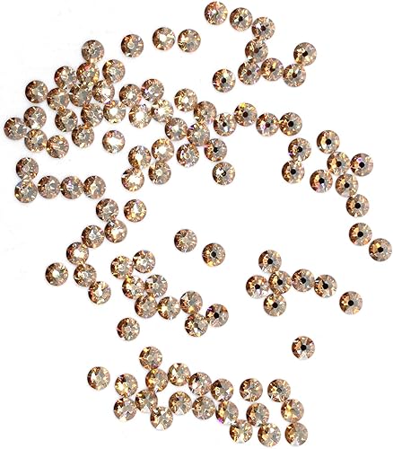 Miniatura 2 de Preciosa Viva Rhinestones Sin Hotfix Flatback - Golden Honey - SS12 (0.118 in) - Elige tu cantidad (144)