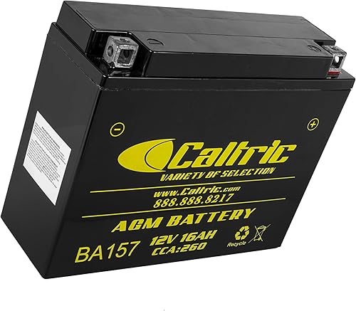 Miniatura 5 de Caltric Agm - Batería compatible con Yamaha Bty-Yb16A-La-20, Yb1-6Ala2-00-00