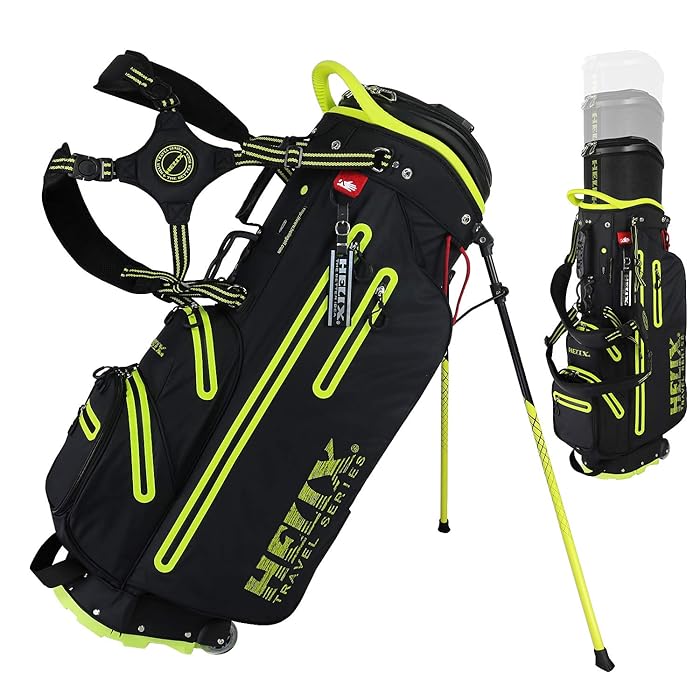 Buy Helix Golf Stand Bag Retractable, 6 Way Dividers with Backstrap