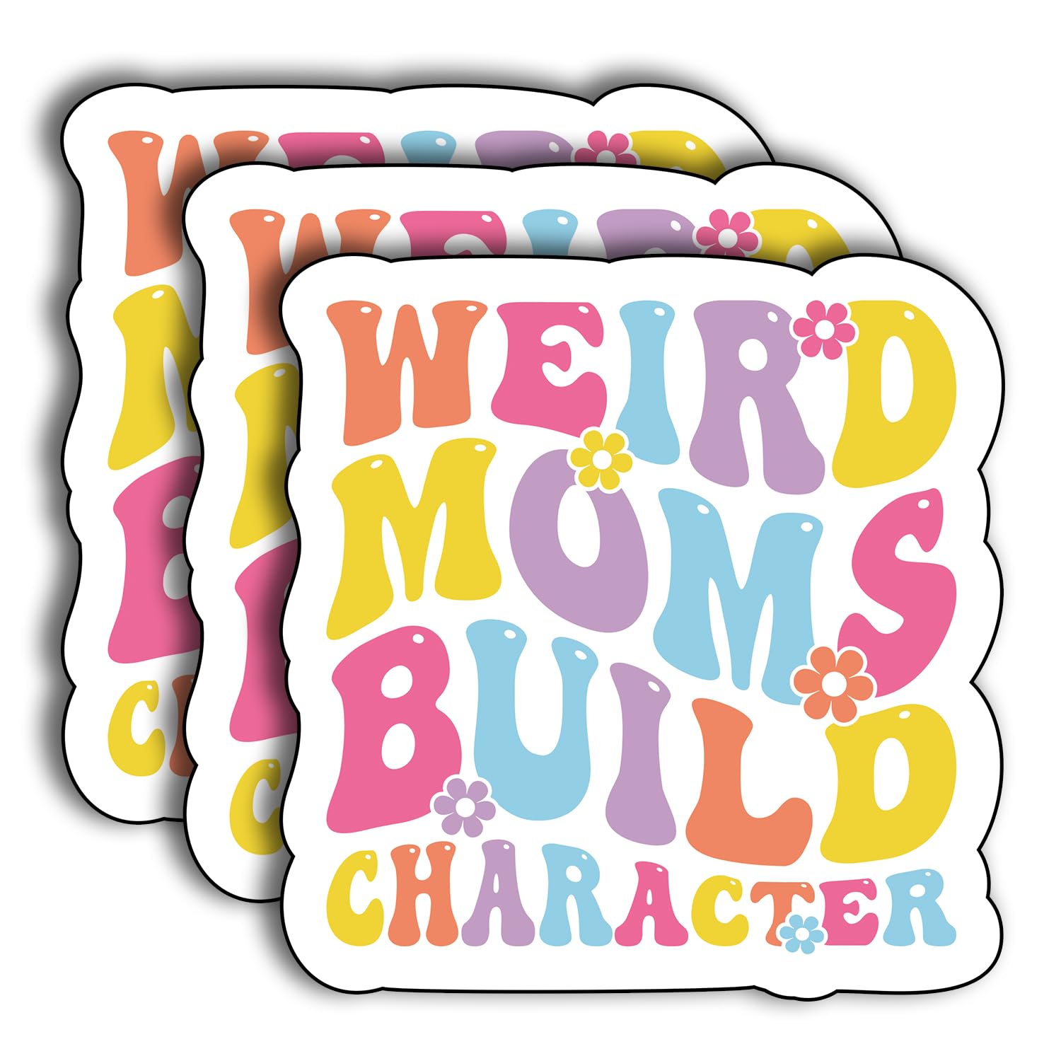 Autocollants décoratifs personnages étranges de mamans pour customisation