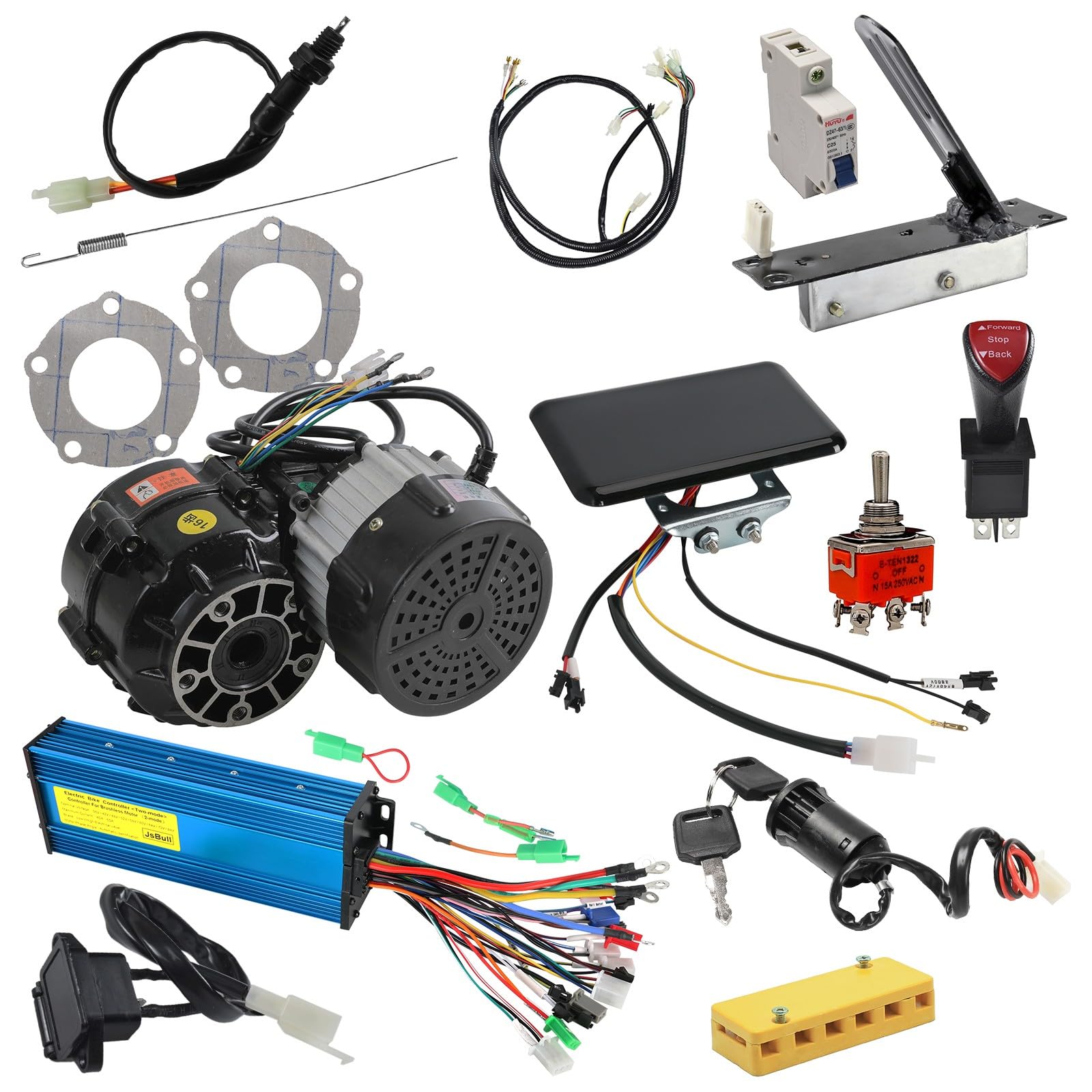 Kit De Contrôleur Moteur Sans Balais 60V 2500W / 72V 3000W Avec Accélérateur Pour Karting électrique, Modèle MY1020