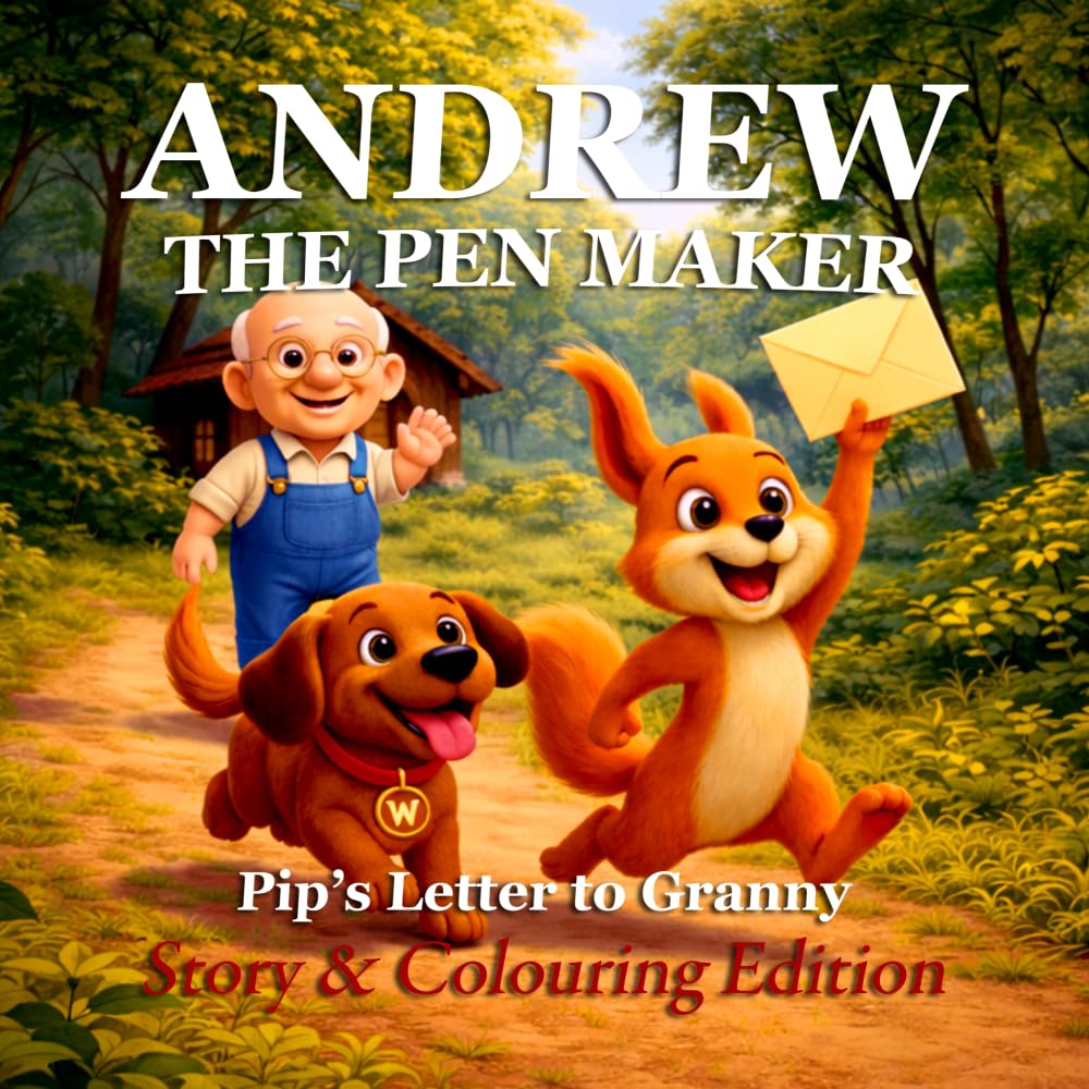 Andrew The Pen Maker: Pip's Letter to Granny (Colouring Book Version)