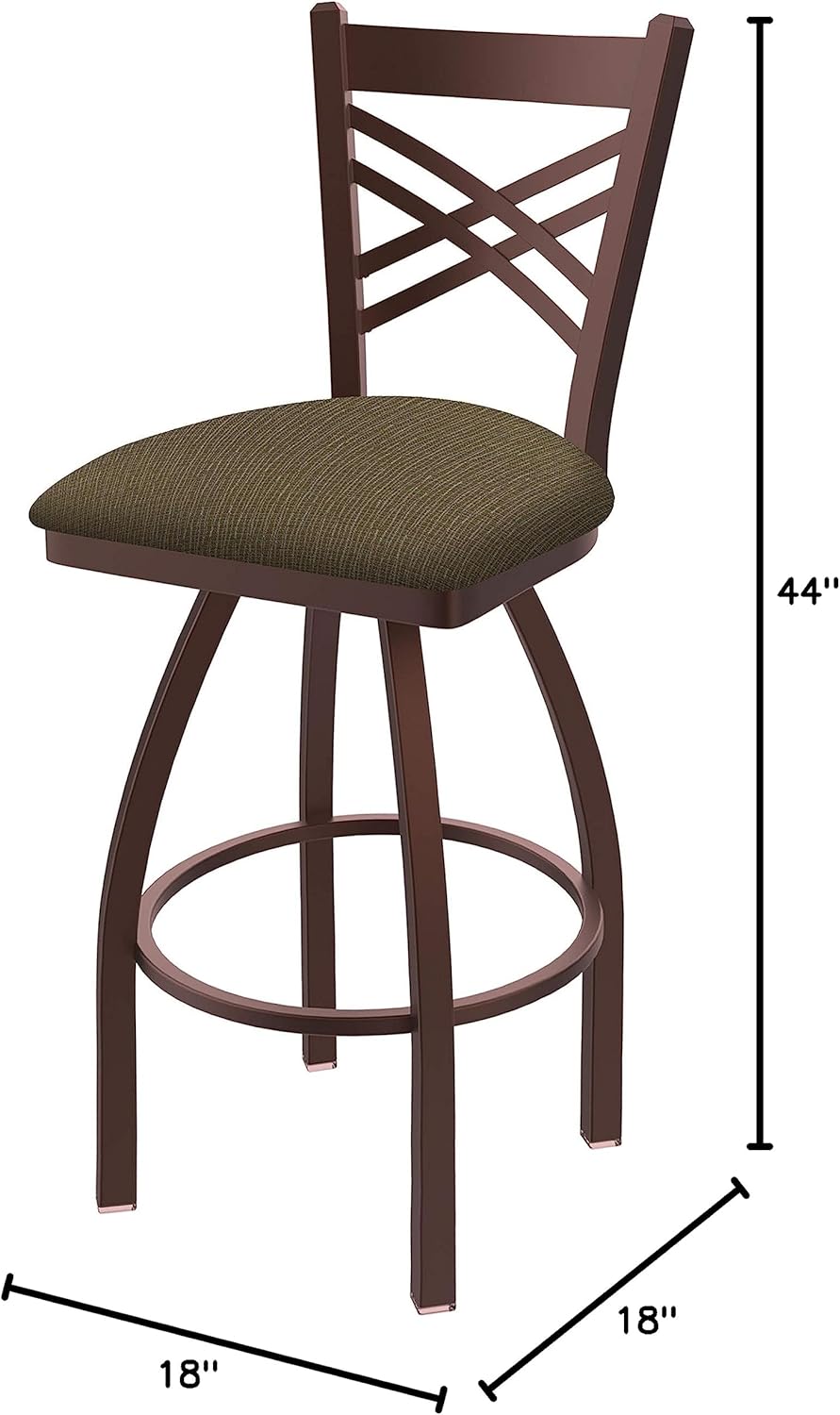 HBS 820 Catalina 30" Swivel Bar Stool with Bronze Finish and Graph Cork Seat