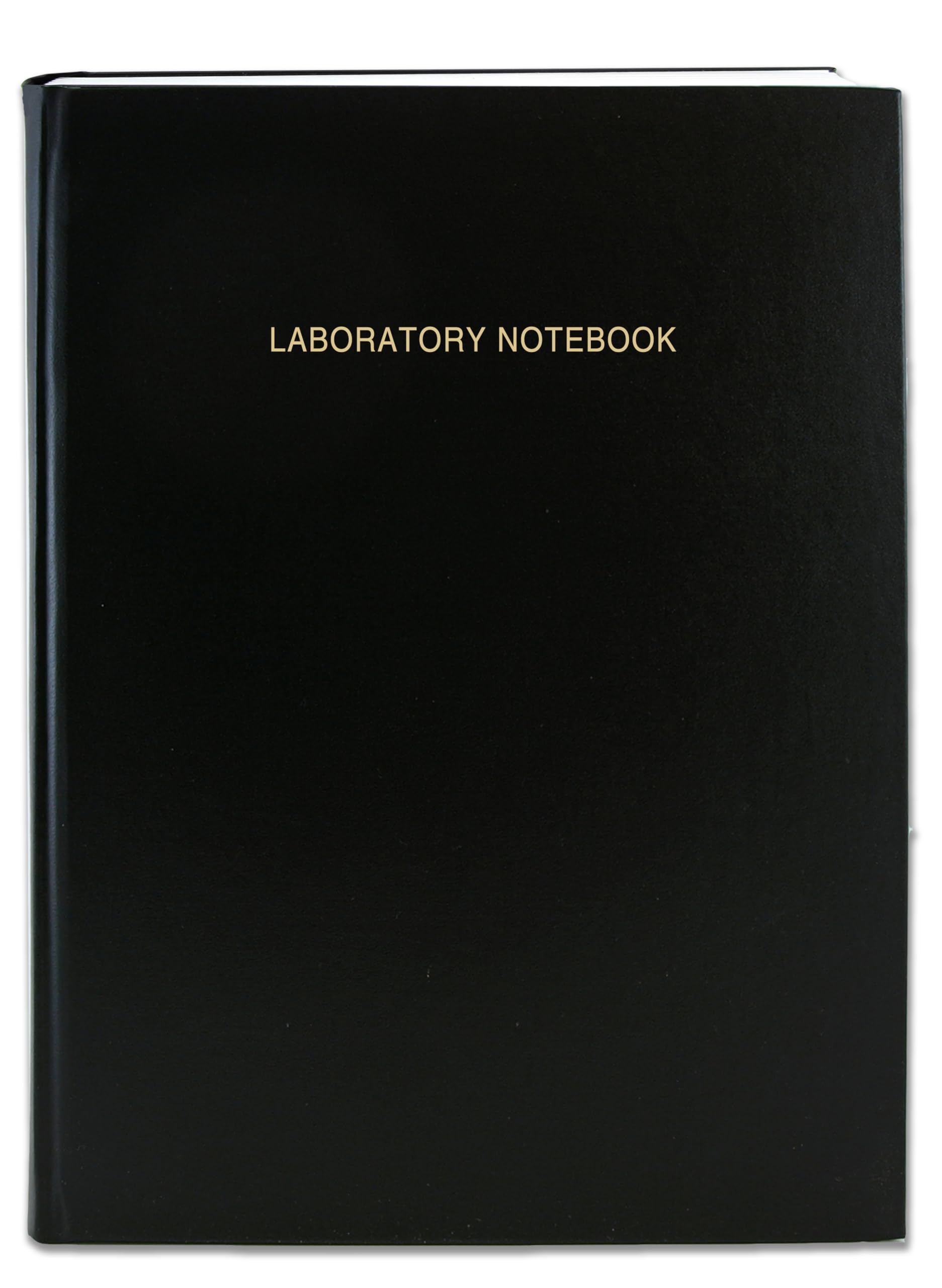 BookFactory Lab Notebook - 168 Pages (.25'' Grid Format), 8 7/8'' x 11 1/4'', Black Cover, Section Sewn Hardbound Laboratory Notebook (Made in USA)