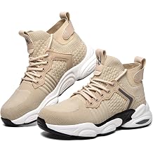 Micoklinlin Steel Toe Shoes for Men Lightweight Fashion Safety Shoes for Work Industrial Non-Slip Breathable Outdoor Sneakers