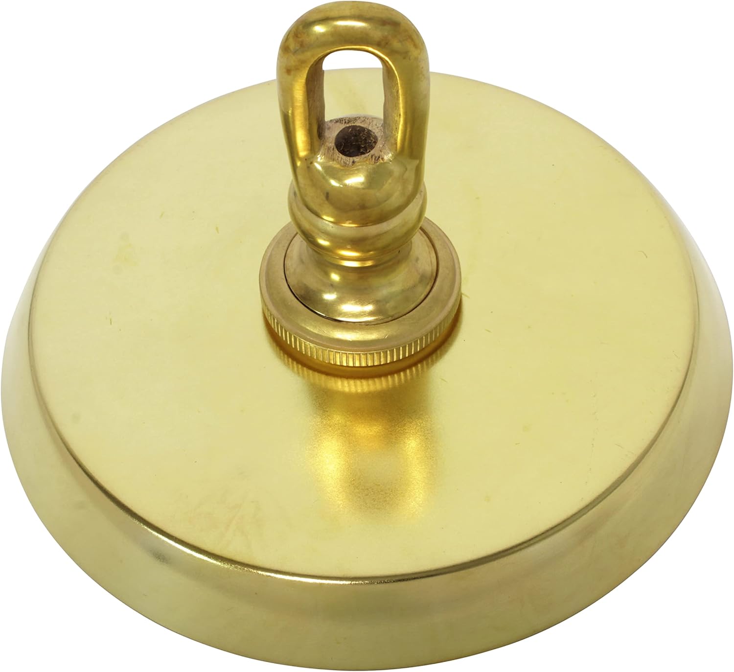 RCH Hardware CN-BR21-153 Brass Modern Round Ceiling Canopy, 6 Inch, Polished Brass
