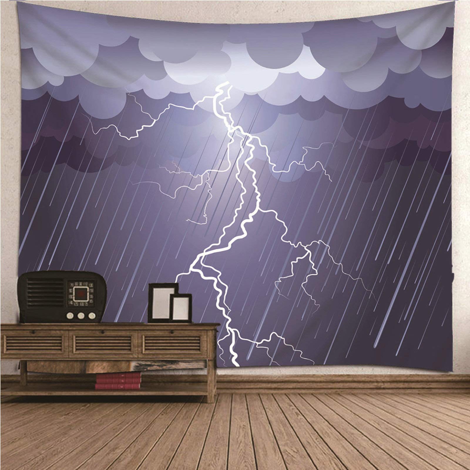 Tapiz de pared KnSam con acabado premium, poliéster suave gris de 150x150 cm